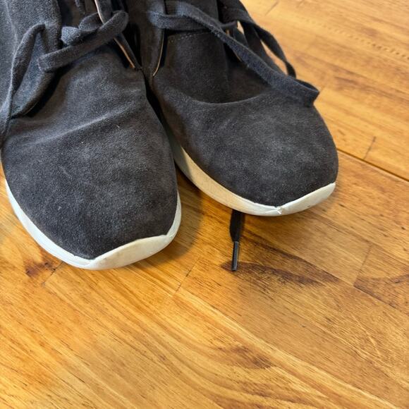 Vince Abe Chukka Dark Gray Suede Leather Lace Up Shoes Size 9.5 main image 7
